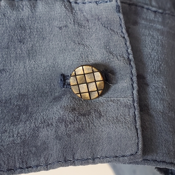 Gypsy 05 100% Silk Boho Tie Dye Tunic Top Blue Oversized Lagenlook Size Small - Picture 6 of 12